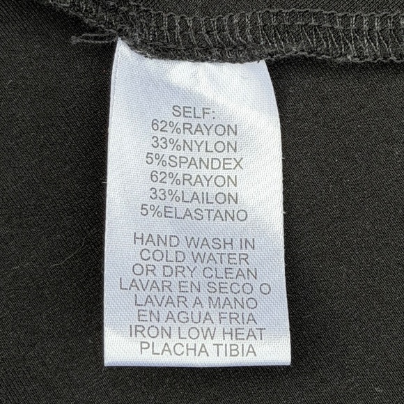 Mystic LA Romantic Roses Black Embroidered Skater Dress Small Plunge Neck Goth - Picture 10 of 11